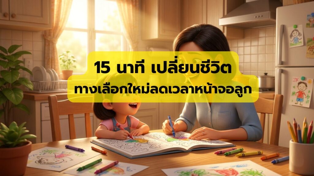 15 นาทีต่อวัน ทางเลือกใหม่ในการลดเวลาหน้าจอของลูก