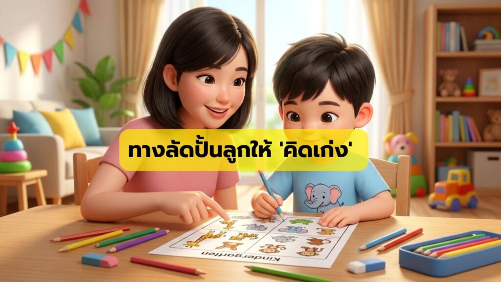 ทางลัดปั้นลูกให้คิดเก่ง ด้วยใบงานอนุบาล