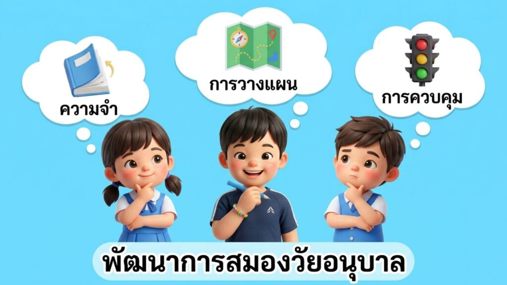 พัฒนาการสมองวัยอนุบาล ฝึกการเรียนรู้ ฝึกความคิดลูก