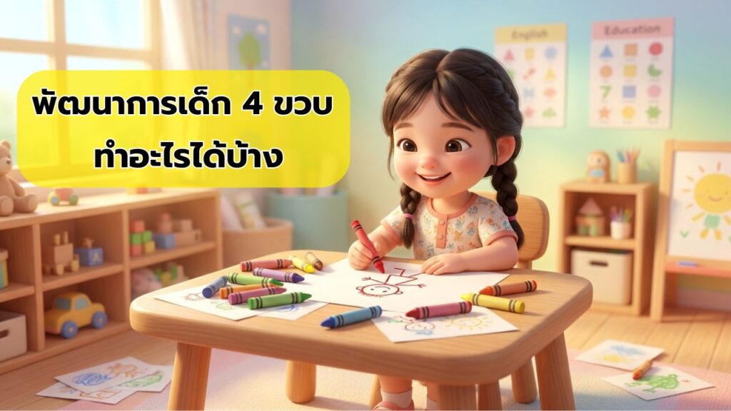 พัฒนาการเด็ก 4 ขวบ ทำอะไรได้บ้าง