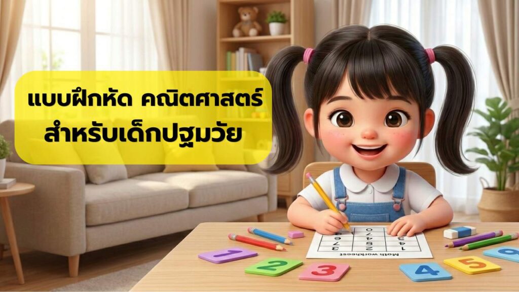 แบบฝึกหัดคณิตศาสตร์ สำหรับเด็กปฐมวัย